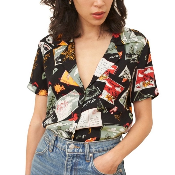 Reformation Cuban Down Top - Picture 3 of 4